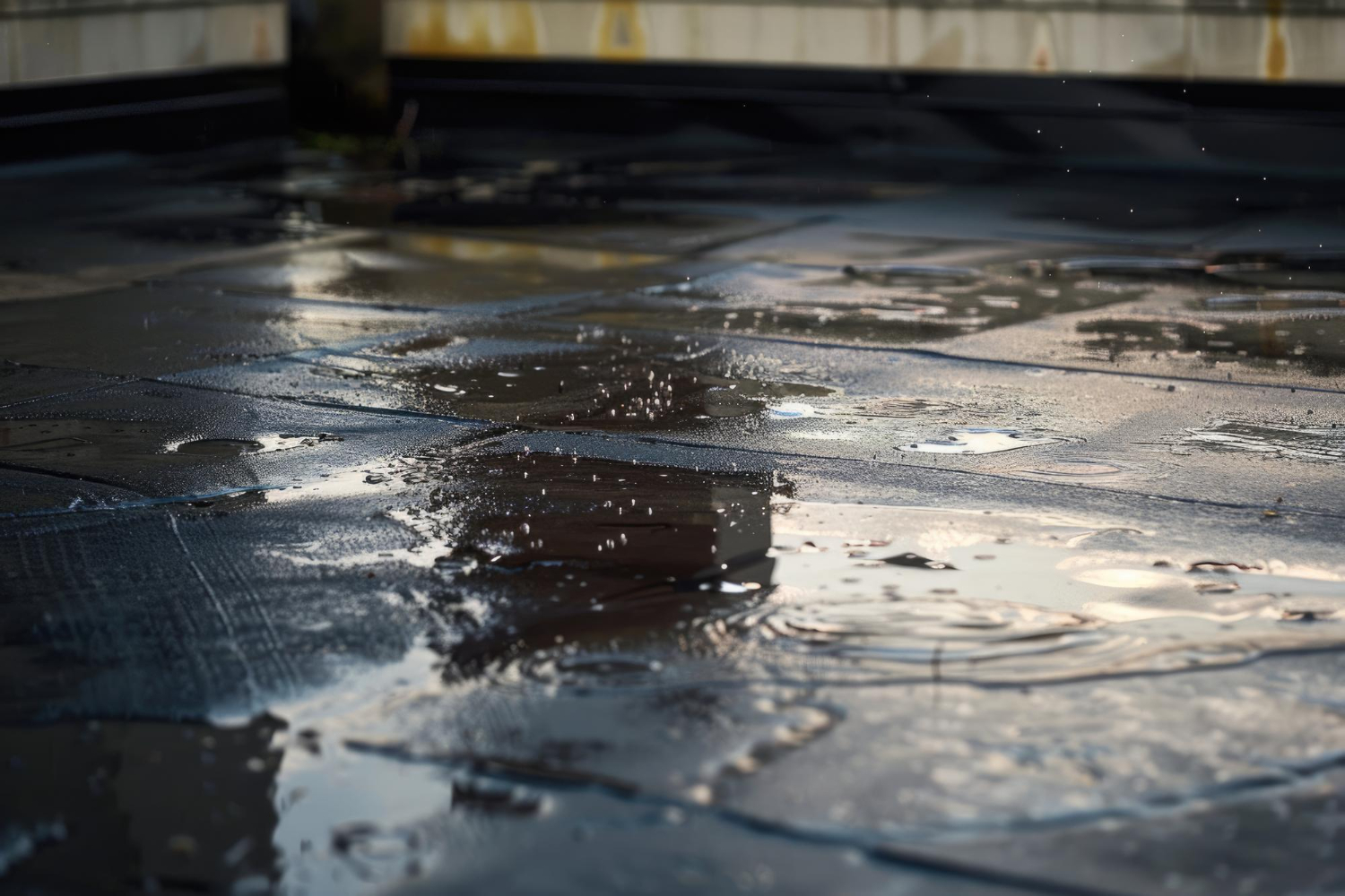 flat roof water